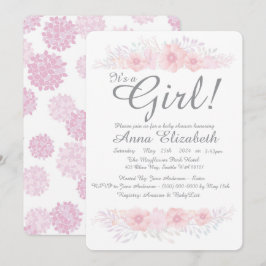 Cartão De Festividades é uma botânica floral simples chá de fraldas