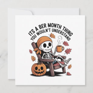 Cartão De Festividades É uma Coisa do Mês de Ber que Você Não Iria Entend