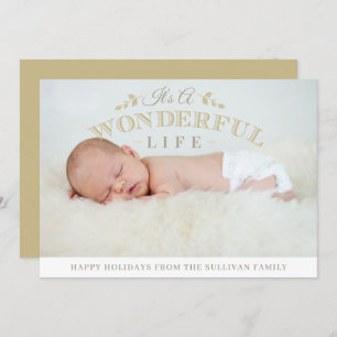 Cartão De Festividades É uma maravilhosa Citação de Natal Foto de Bebê
