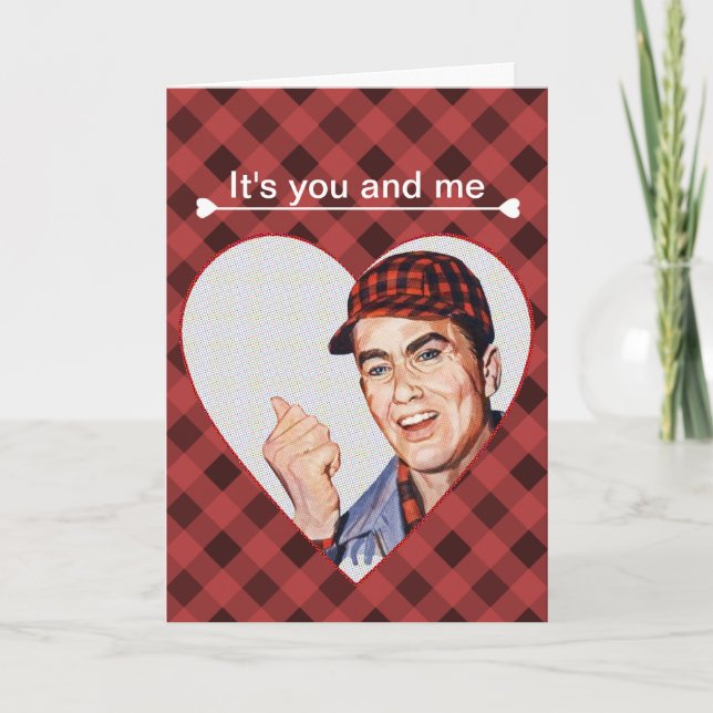 Cartão De Festividades É você e eu (Frente)