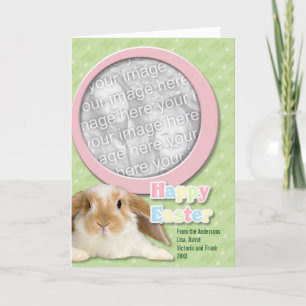 Cartão De Festividades Easter ADD YOUR PHOTO Hoppy Easter