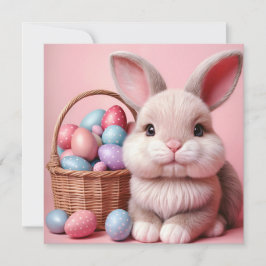 Cartão De Festividades Easter Bunny Chocolate Egg