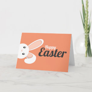 Cartão De Festividades Easter Bunny peeping