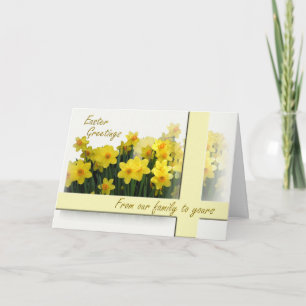 Cartão De Festividades Easter Card - From our family to yours