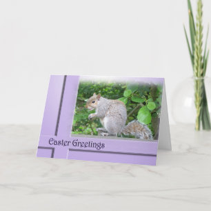 Cartão De Festividades Easter Card - Squirrel