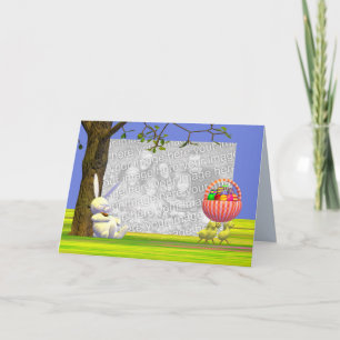 Cartão De Festividades Easter Egg Robbers (photo frame)