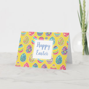 Cartão De Festividades Easter Eggs Greetings Cards