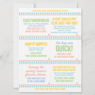 Cartão De Festividades Easter Morning Scavenger Hunt