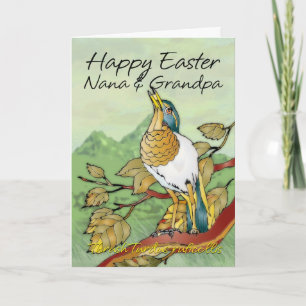 Cartão De Festividades Easter - Nana & Grandpa