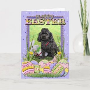 Cartão De Festividades Easter - Poodle - Junior