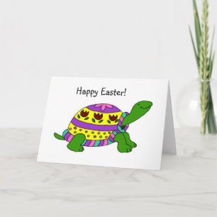 Cartão De Festividades Easter turtle card