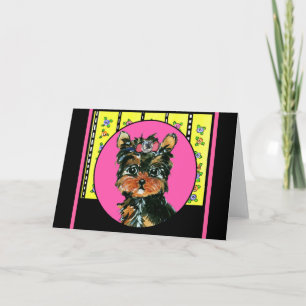 Cartão De Festividades Easter Yorkie Poos