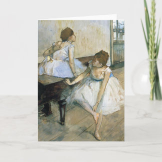 Cartão De Festividades Edgar Degas - descanso dos dançarinos