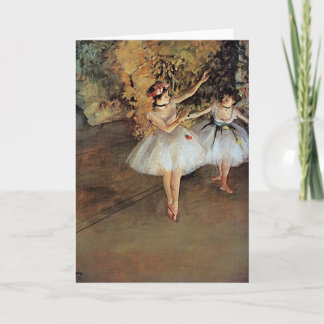 Cartão De Festividades Edgar Degas - dois dançarinos