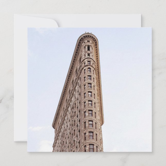 Cartão De Festividades Edifício Flatiron Cidade de Nova York (Frente)