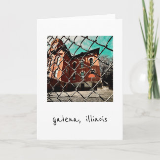 Cartão De Festividades edifício histórico de galena feehan