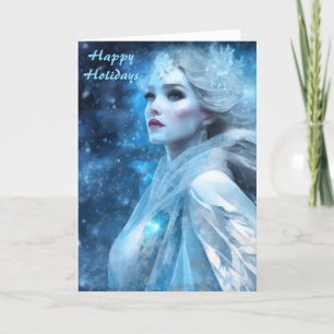 Cartão De Festividades Eethal Frozen Snow Queen Fantasy Art
