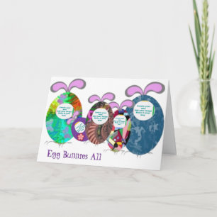 Cartão De Festividades Egg Bunnies family add your photo