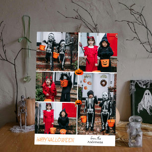 Cartão De Festividades Ei, Boo! Feriado de Foto da Família Spookeen