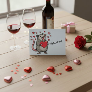 Cartão De Festividades Ei, Meu Amor