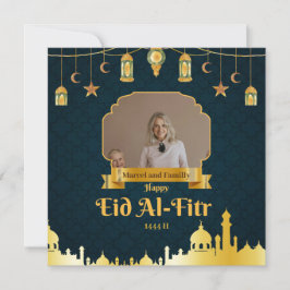 Cartão De Festividades Eid El fitr Card, Bênçãos com nosso Eid Mubarak