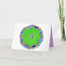 Cartão De Festividades Eid estrela Floral de 8 pontas