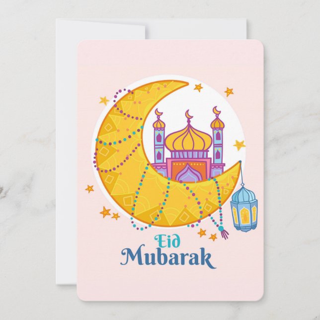 Cartão De Festividades Eid Mubarak (Frente)