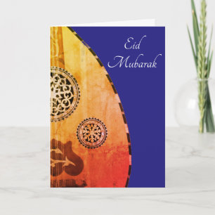 Cartão De Festividades Eid Mubarak Egyptian Oud Greeting Card