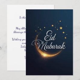 Cartão De Festividades Eid Mubarak Personalizado