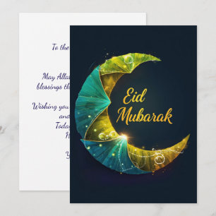 Cartão De Festividades Eid Mubarak Personalizado
