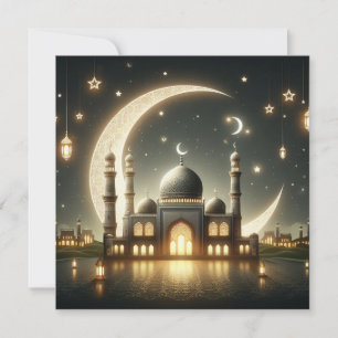 Cartão De Festividades Eid Mubarak Ramadan Saudações Personalizáveis Text