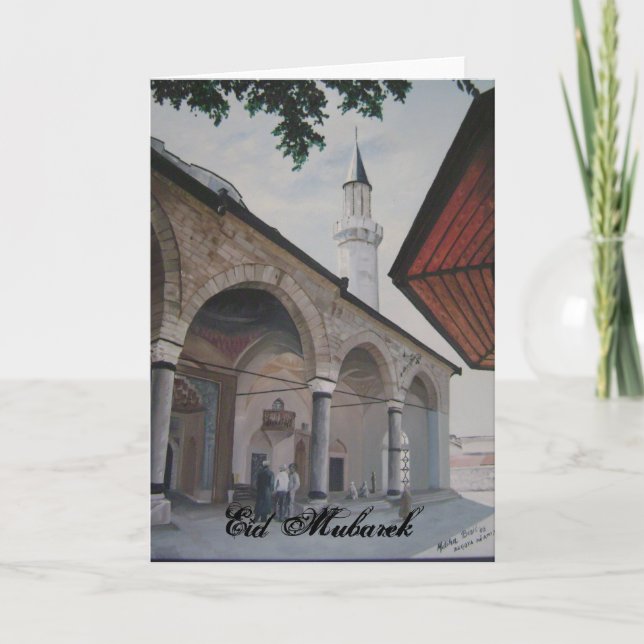 Cartão De Festividades Eid Mubarek, Sarajevo (Frente)