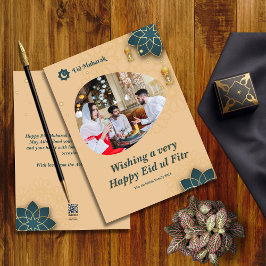 Cartão De Festividades Eid ul Fitr Family Foto Eid Mubarak