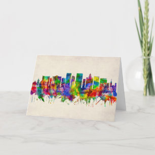 Cartão De Festividades El Paso Texas Skyline