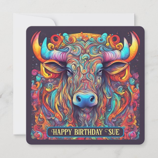Cartão De Festividades el toro (Frente)
