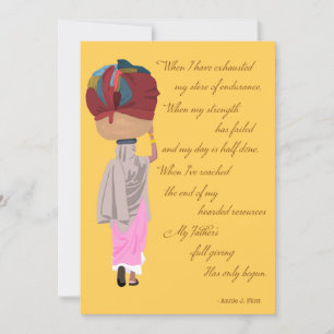 Cartão De Festividades Ele dá mais graça, carta de esperança cristã