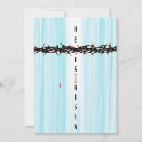 Ele É Coroa de Cornos de Ressurreição Cruzada