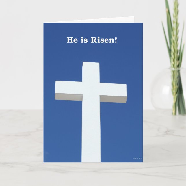 Cartão De Festividades Ele é Risen! (Frente)