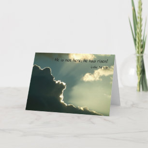 Cartão De Festividades Ele é Risen Luke 24 v 6