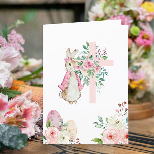 Cartão De Festividades Ele é Risen Peter Rabbit Cross