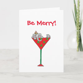 Cartão De Festividades Elefante de Tipsy-tini