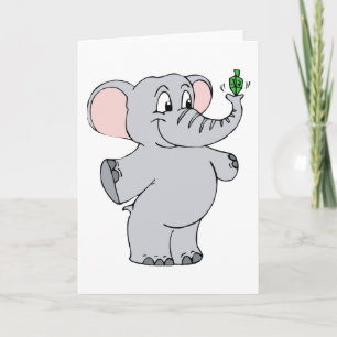 Cartão De Festividades Elefante Dreidel