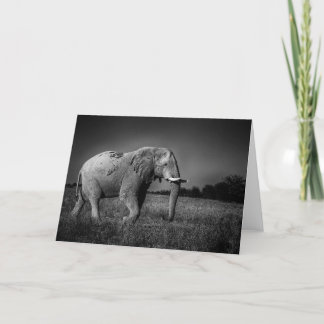 Cartão De Festividades Elefante no Nxai Pan, Botsuana