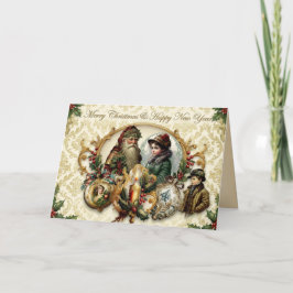 Cartão De Festividades Elegância Natalina Vitoriana