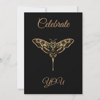 Cartão De Festividades Elegância Sombria - Celebre VOCÊ