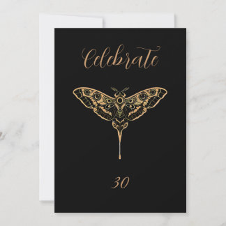 Cartão De Festividades Elegância Sombria-Texto Editável