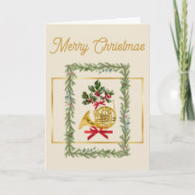 Elegant French Horn Christmas Irish Cream