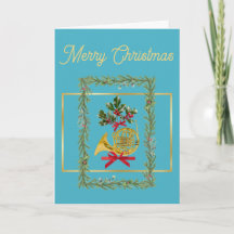 Elegant French Horn Christmas Turquoise