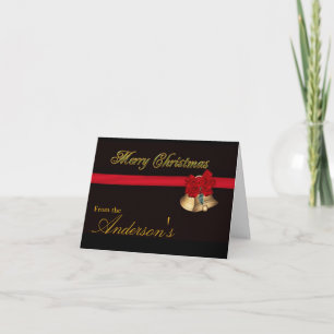 Cartão De Festividades Elegant Merry Christmas