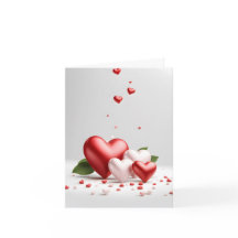 Elegant Romantic Heart Valentine’s Day Card